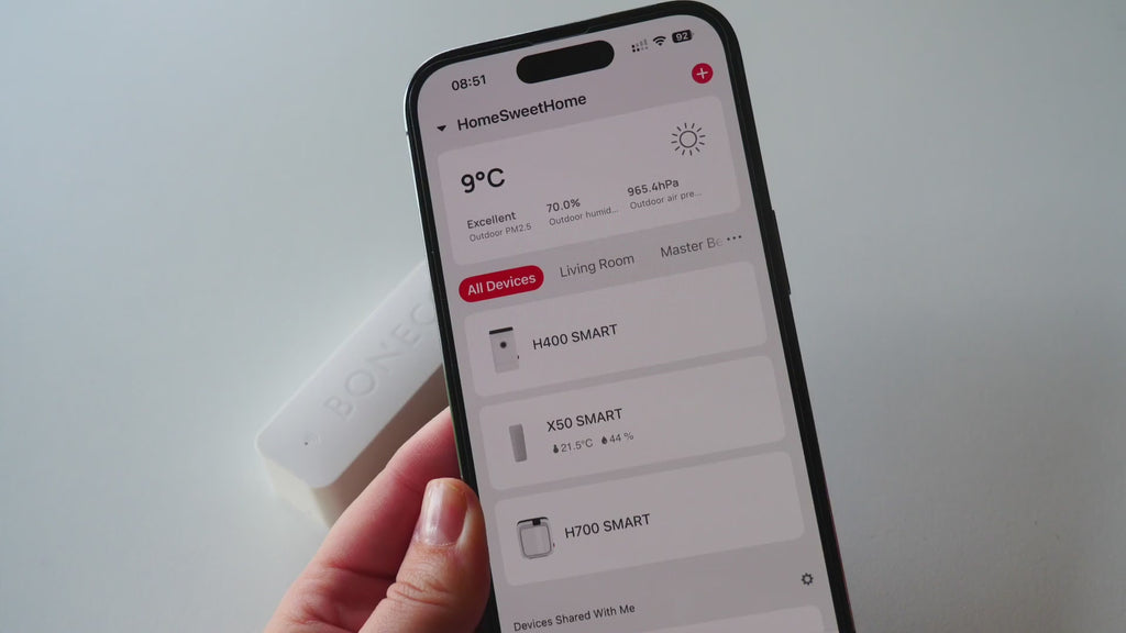 Temperatur- und Feuchtigkeitssensor X50 SMART